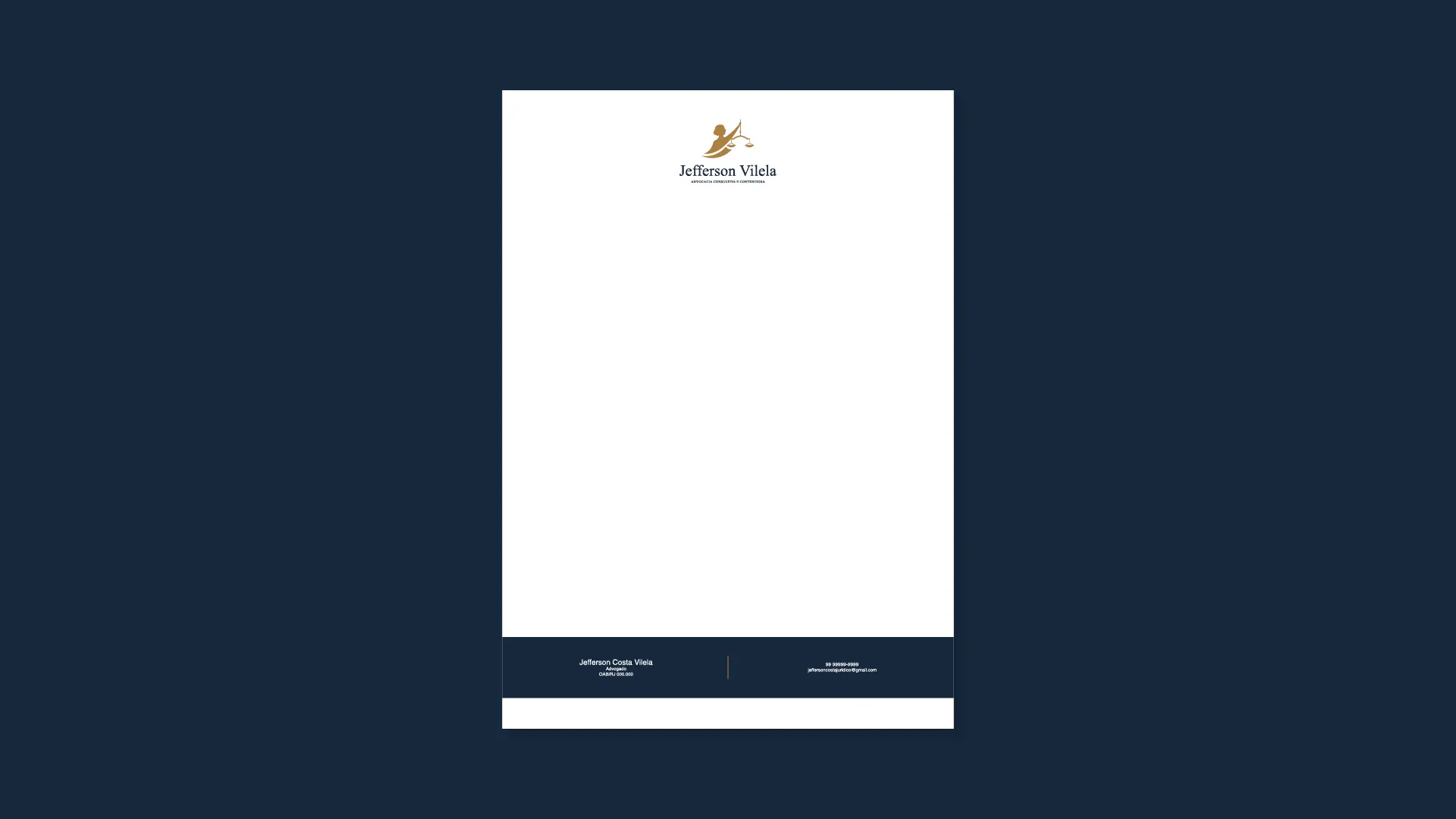 Jefferson Vilela´s letterhead